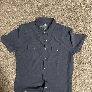 Classic Navy Casual Button-Down Shirt